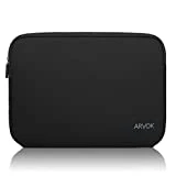 ARVOK 15 15.6 Pouces Housse pour Ordinateur Portable en Néoprène Pochette Sacoche pour Chromebook Ultrabook Netbook Tablette (Noir)