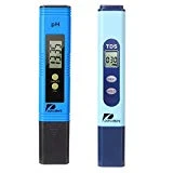 Pancellent Testeur de qualité de l'eau TDS PH 2 en 1 Set 0-9990 PPM Plage de Mesure 1 PPM Résolution 2% Précision de Lecture