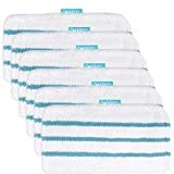 Lot de 6 Lingettes Microfibres Rectangulaires pour Black+Decker Balais Vapeur - Alternative à FSMP20 - Produit Authentique pour FSM1630,FSM1616,FSM1321,FSM1605, FSMH13151SM ETC