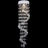 CCLIFE Lustre en Cristal - Suspension Luminaire - Plafonnier Cristal - Lustre pampilles cristal - Lustre plafonnier cristal - Lustre Escalier en Cristal, Couleur:GU10