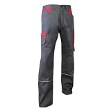 LMA 110821 LIN Pantalon, Gris/Rouge, Taille 38