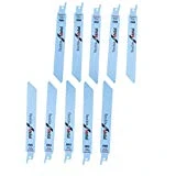 ENET Lames de Scie 150mm Sabre Alternatif a vu Lames de Coupe métal pour Bosch S922BF, 10pcs