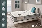 NATURALEX Matelas Visco Carbone - Mémoire de Forme - Technologie HQ - Confort Tonique - 7 Zones de Confort - 25 cm - 140 x 190 cm