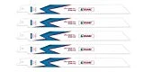EZARC Lame de scie sabre pour la Coupe de Métal 225 mm 14TPI R922PM (5-Pack)