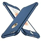 ORETECH Coque iPhone 6 Plus / 6s Plus, avec [2 x Protecteur D'écran en Verre Trempé] iPhone 6 Plus/6s Plus Housse Hybride Antichoc Ultra Mince Mat TPU pour iPhone 6 Plus Case 5,5'' - Bleu foncé