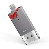 Omars Clé USB iPhone 32Go [Certifié Apple MFi] Clef USB 3.0 Mémoire Stick à l'Extension de Stockage pour iPhone 6/6S 6Plus/6S Plus 7/7 Plus SE/5/5S/5C iPad Pro Air/Air 2 Mini 2/3/4 iPod Touch Gris