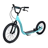Osprey BMX Stunt, Trottinette Hybride Tout-Terrain, pour Adultes et Enfants Mixte, Bleu, Guidon réglable (88-96 cm), Grandes Roues (Avant 51cm, arrière 41cm)