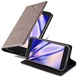 Cadorabo Coque pour LG Nexus 5X en Marron CAFÉ - Housse Protection avec Fermoire Magnétique, Stand Horizontal et Fente Carte - Portefeuille Etui Poche Folio Case Cover