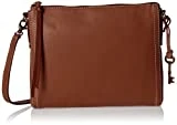 Fossil Emma, Sac bandoulière femme, Braun (Brown), 4x17x25 cm (W x H D)