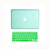 Topideal 2 en 1 Mat givré Coque rigide pour MacBook Unibody Blanc 33 cm 33 cm (modèle : A1342 à partir d'octobre 2009) + clavier Coque, plastique, Green, 13' (33 cm)