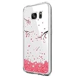 Coque Compatible with Samsung Galaxy S7 S7Edge Protection Etui Souple Silicone Gel TPU Case Anti Choc Transparente Liquid Crystal Anti-Rayures Ultra Mince Housse Cover (s7edge, Pattern 19)