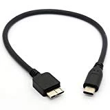 OpenII Câble USB C vers micro USB, USB 3.1 type C vers micro B (micro USB) pour disque dur WD My Passport, 30 cm