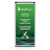 GadFull Batterie compatible avec Samsung Galaxy S5 mini | 2019 Date de Production | correspond à d'origine EB-BG800BBE | Compatible avec Galaxy S5 mini SM-G800F | Duos SM-G800H