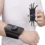 Suweor upo Brassard Téléphone, [Détachable Magnétique] Brassard Sport Rotation à 360° Compatible avec Phones 4'-7.2', Armband Réglable avec Porte-clés et Porte-écouteurs pour Jogging Cyclisme (Noir-S)