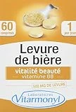 VITARMONYL • Levure de Bière Biotine: Peau et Cheveux • Lot de 2 • 500 mg • 60 Comprimés x 2