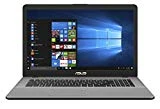 Asus Vivobook Pro N705FD-GC003T PC portable 17' Gris foncé (Intel Core i7, 16 Go de RAM, 1 to + SSD 256 Go, Nvidia GTX 1050 4 Go, Windows 10) Clavier AZERTY Français