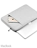 A Tailor Bird Housse de Protection Ordinateur 15.6', Pochette PC Portable Ultrabook Sacoche Laptop Compatible 15.6 Pouces - Gris Clair
