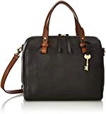 Fossil Damen Tasche Rachel - Satchel, Cartables femme, Schwarz (Black), 12.7x25.4x17.8 cm (B x H T)