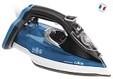 Calor FV9710C0 Fer à Repasser Vapeur Ultimate Effet Pressing jusqu'à 210g/min Semelle Auto-nettoyante Contrôle Automatique 2800W Noir et Bleu
