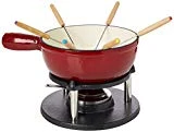 Baumalu 385052 Service à Fondue Savoyarde Fonte Émaillée Coloris Rouge