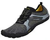 SAGUARO Chaussures de Trail Running Homme Femme Chaussures Minimalistes Chaussures de Sport Outdoor & Indoor Gym Fitness Randonnée Escalade Marche Barefoot Shoes Chaussures Aquatiques, Noir, 45 EU