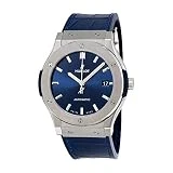 Hublot pour Homme 45 mm Bleu Alligator Bande de Cuir Automatique Montre 511. NX. 7170. LR