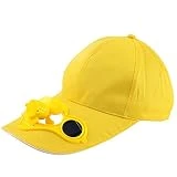 CAOQAO Casquette De Ventilateur De Refroidissement Solaire Casquette De Baseball Camping Cap Ventilateur Solaire Alimenté par Air Ventilateur pour La Marche, La RandonnéE, Le Camping,D