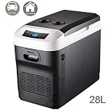 Frigo RéFrigéRateur Congelateur Glaciere Mini Réfrigérateur 12V-24V / 220V-240V de voiture réfrigérateur de voiture Cooler Box double usage chaud/froid Portable IceBox Petit congélateur, Camping
