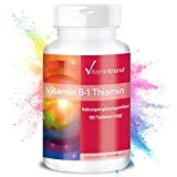 Vitamine B1 100mg - Thiamine - ! POUR 6 MOIS ! - 180 comprimés - Hautement dosé - Soutient le métabolisme énergétique et le système nerveux - Flacon avantageux