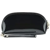 Insour Trousse Maquillage, Petite Trousse Maquillage pour Sac à Main, Petit Pochette de Maquillage, Petit Sac de Maquillage pour Femme Filles (Noir)