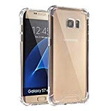 Coque Samsung Galaxy S7 Edge, Jenuos Transparent Coque Antichoc Etui en Silicone TPU pour Samsung Galaxy S7 Edge 5.5' Transparent (S7E-TPU-CL)