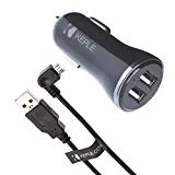 Chargeur de Voiture Compatible avec TomTom Tom Tom Micro USB Câble Rapide 2-Port Navigation Sat Nav Cigare Go 40 50 60 400 500 510 520 600 610 620 820 Live 5000 5100 5200 6000 6100 6200 RIDER (2015)
