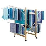 Probache - Séchoir Deluxe Design Imitation Bois étendoir Extensible Pliable