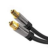 KabelDirekt 1,5m câble audio numérique optique / câble TOSLINK (TOSLINK vers TOSLINK, câble fibre optique pour home cinéma, PS4, XBOX) PRO Series