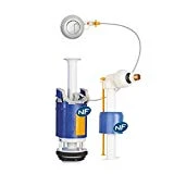 Regiplast 26500 Mécanisme de chasse double débit à câble + robinet flotteur uni 0500 NF CL 1