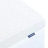 ViscoSoft - Surmatelas Mémo | 140x190 cm | sur Matelas Mémoire de Forme Prémium | Aération Optimale | Haute Densité 50kg/m³ | Housse Bambou Lavable et Ajustable | Confort Moelleux (140 x 190 x 5cm)