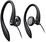 Philips SHS3300BK Écouteurs Sport Tour d'Oreille Confortables, Basses Profondes, Maintien Solide, Noir