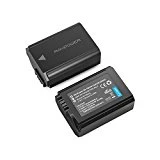 RAVPower NP-FW50 Batterie de Rechange 1100mAh Lot de 2 Compatible avec Appareil Photo Sony a6500 / a6300 / a6000 / a6400, a7 II / a7s II, NEX 5 / 5N/5T, etc.(Compatible avec l'Original)
