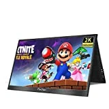 10.1 Pouces 2K USB-C Portable Moniteur, Prechen HD IPS 2560x1600 Portable Écran with HDMI/Deux de Type C (USB C) Ports Jeu Moniteur, Compatible avec Les téléphones Mobiles PS3 Xbox 360