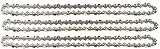 3 tallox Chaînes de tronçonneuses .325' 1,6 mm 62 maillons longueur de guide-chaîne 37 cm compatible avec Stihl