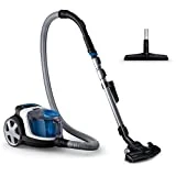 Philips FC9332/09 Aspirateur sans Sac PowerPro Compact, 650W, Capacité de Poussière 1,5L, Suceur Plat Intégré, Blanc