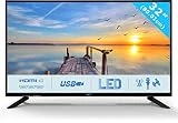 HKC 32C9A 80 cm (31.5 Pouces) LED téléviseur (HD Ready, Triple Tuner DVB-T2 / T/C / S2 / S, CI+, Lecteur multimédia Via Port USB) [Classe énergétique A]