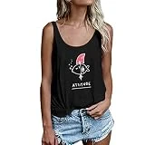 DéBardeur Sport Femme Grande Taille Lettre Gilet sans Manches en Vrac Crop Tops DéBardeur Tops Blouse Tops T-Shirt Chemise