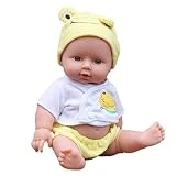 Vktech Poupée Reborn Bébé Vinyle Souple En Silicone Réaliste Bébé Nouveau-né Pour Fille Cadeau