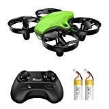 Potensic A20 Mini Drone Amélioré Avez Deux Batterie , Hélicoptère RC avec Vol Stationnaire, Mode sans Tête et Télécommande Jouet Cadeau pour Enfant et Débutants - Vert
