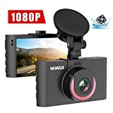 Caméra de Voiture, WiMiUS Dashcam Voiture Embarquée Avant et Arrière Enregistreur de Conduite FHD 1080P Écran 3'' IPS LCD Grand Angle 170°, G-Capteur, WDR, Vision Nocturne, Détection de Mouvement