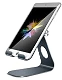 Support Tablette, Lamicall Support Tablette Réglable : Support Dock pour 2018 Pad mini 2 3 4, Pad Pro, Pad Air, Air 2, Phone, Nintendo Switch, Samsung Tab S9 S8 S7, D'autres Smartphones - Gris