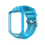 Volwco Bracelet Tomtom Adventurer Montre,Bracelet De Rechange en Silicone pour Tomtom Runner 2 / Runner 3 / Spark 3 / Aventurier/Golfeur 2 Sports GPS Running