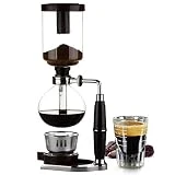 Home Style Siphon cafetière Cafetière à café en Verre avec Filtre à thé