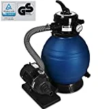 Deuba Pompe Filtre à Sable et particule 10200 l/h métal avec Pompe Nettoyage 4 Fonctions Piscine bassins Aquatiques indicateur de Pression TÜV certifié